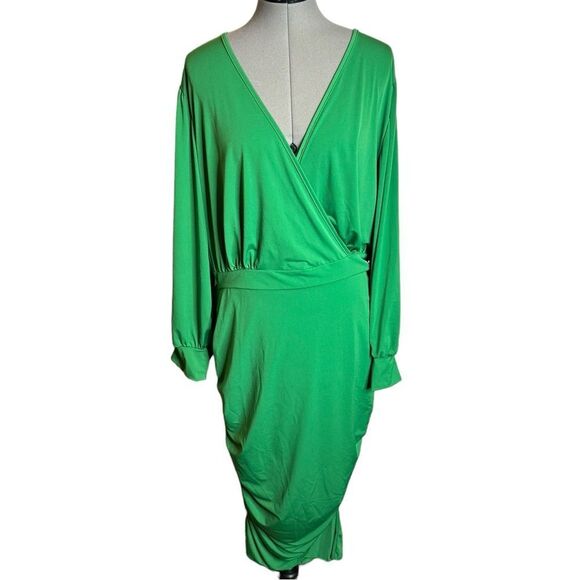 NWT Ashley Stewart Green Dress Various Sizes! - Picture 1 of 7